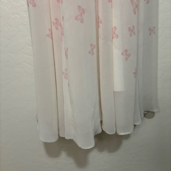 Badgley Mischka Twirling Butterfly Ombré Formal Maxi Dress Fairycore Whimsical 0 - Picture 14 of 15